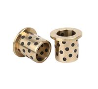 1 pièce Bague auto-lubrifiante en laiton à graphite à brides étagées, Roulement linéaire à glissement, Diamètre intérieur 20mm, diamètre extérieur 30mm, longueur 15-60mm, 40x5/20x30x35mm