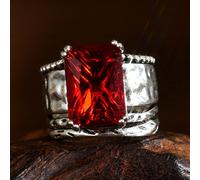 1 pièce Bague de femme de style bohème vintage de couleur argent, convient pour le mariage, les fiançailles, les promesses, le port quotidien 7,9,6,8,10Cuivre