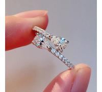 1 pièce Bague de fiançailles haute étincelle et alliance de mariage pour femmes en argent sterling S925. Bague de promesse éternelle, bijou fin pour cadeau de fête ou de rendez-vous 7,5,9,6,8Argent st