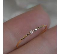1 pièce Bague élégante à bande unie, incrusté de zirconium en argent sterling S925, délicat et petit, cadeau idéal pour les filles ou les enseignantes 7,5,9,11,6,8,10Argent sterling 925