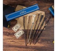 1 pièce Baguette magique officielle Harry Potter de Warner Bros. - Baguette de film authentique pour sorciers, en résine avec un noyau métallique interne pour une durabilité et une résistance aux rupt