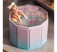 1 pièce Baignoire pliable portable surdimensionnée - Spa et bain à remous gonflable pour adultes, compact pour petit espace de douche et trempage des pieds, sans électricité nécessaire, pour la maison