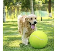 1 pièce Balle de tennis géante extra durable pour chien - 24 cm, en caoutchouc sécuritaire, convient aux gros chiens comme jouet interactif, idéal pour le jeu en extérieur, Balle de tennis pour chien