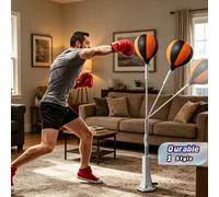 1 pièce Balle d'entraînement de vitesse de boxe réglable en hauteur, durable et portable, convient pour la maison et la salle de gym pour travailler la réflexion et la coordination main-œil. 130-175 c