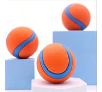1 pièce Balle rebondissante pour chien - Nettoyage des dents, résistant à l'eau pour entraînement et jeu, orange et bleu vibrants - Idéal pour les races de taille moyenne petit,grandBlocs de couleurCa