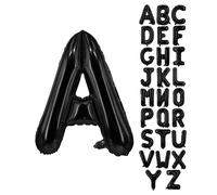 1 pièce Ballon de décoration de scène de fête d'anniversaire avec lettre de l'alphabet de 16 pouces. Retour à l'école, Saint-Valentin L,M,S,H,A,T,O,X,B,C,D,E,F,G,I,J,K,N,P,Q,R,U,V,W,Y,ZPET