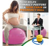 1 pièce Ballon de fitness anti-éclatement pour maternité 55-85cm, ballon d'exercice lisse pour le yoga prénatal et le Pilates pour les débutants, y compris une pompe à air aléatoire 55CM,65CM,75CM,85C
