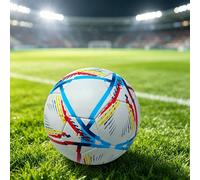 1 pièce Ballon de football professionnel taille 5, antidérapant, résistant à l'usure et durable - Fabriqué en matériau PVC, avec un design coloré et vibrant, panneaux cousus à la machine, convient pou