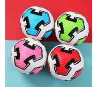 1 pièce Ballon de soccer à relief triangulaire multicolore, en cuir PU de haute qualité, artisanat sans couture thermo-pressé, haute élasticité, toucher confortable, convient aux matchs et entraînemen