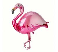 1 pièce Ballon géant en aluminium Flamant Rose pour l'air et l'hélium en tant que cadeau d'anniversaire, décoration de fête, fournitures de fête d'anniversaire, mariage, Halloween, Thanksgiving XL,2 p