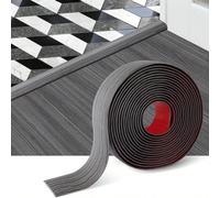 1 pièce Bande grise de 100 cm, bande de transition auto-adhésive en vinyle, barre de division de plancher stratifié pour joindre les écarts de plancher et les seuils de tapis, seuil de tapis de transi