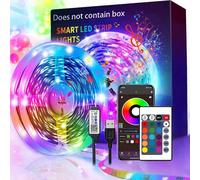 1 pièce Bande lumineuse LED portable alimentée par USB, Bluetooth, RGB, changement de couleur, contrôle par application, synchronisation musicale via microphone intégré, corde lumineuse LED avec téléc