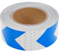 1 Pièce Bande Réfléchissante De Sécurité Avertissement Augmenté Bandes Réfléchissantes 25M X 50Mm Bleu, Blanc Pvc