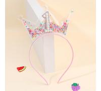 1 pièce Bandeau coloré pour anniversaire pour filles, serre-tête en fer en forme d'étoile pour tout-petits, accessoires de cheveux mignons pour cadeaux de fête d'anniversaire pour enfants PortraitPoly