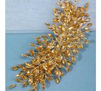 1 pièce Bandeau élégant en cristal pour femme, accessoire de cheveux de luxe fait main pour coiffure de fête, diadème de mariée, cadeau d'anniversaire de princesse Taille UniquePlantesVerre