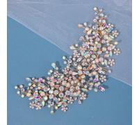 1 pièce Bandeau élégant en cristal pour femme, accessoire de coiffure de luxe fait main pour soirée, diadème de mariée, cadeau d'anniversaire de princesse Taille UniquePlantesAlliage de cuivre