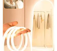 1 pièce Bandes lumineuses LED graduables de 1 m/3,28 pi, 2 m/6,56 pi, 3 m/9,84 pi, 4 m/13,12 pi, 5 m/16,4 pi. Couleurs dual blanc chaud/blanc froid, commande tactile, gradable, alimenté par USB avec i