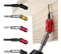 1 pièce Barre de rallonge à dégagement rapide hexagonale, porte-embout de tournevis et de foret avec portée étendue, accessoire d'outil portable, kit de porte-embout de foret magnétique rotatif, rallo