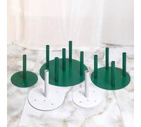 1 pièce Base d'art en fleur de fer, support d'art floral de mariage, support rond pour fleurs en papier, tige de support de fleur Fer