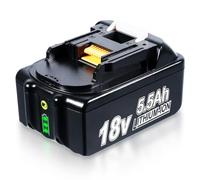 1 pièce BL1850B 5,5 Ah de rechange pour batterie Makita BL1860B BL1840B BL1830B BL1820B compatible avec les outils et chargeurs sans fil Makita 18 V