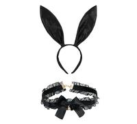1 Pièce Black Rabbit Oree Bandband, 1 Pièce Col De Cloche Réglable, Accessoires De Jeu De Rôle, Accessoires De Vêtements Pour Femmes Sexy Et À La Mode.