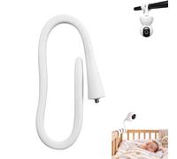 1 Pièce Blanc Support Universel pour caméra de Surveillance avec Filetage 1/4, Compatible avec Philips Avent Scd833/843, Motorola Cam, Fixation Ajustable pour Meubles et Lits