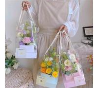 1 pièce Boîte à fleurs, Boîte d'emballage de bouquet, Boîte cadeau transparente pour composition florale DIY, Décoration de bureau, Cadeau d'anniversaire, Mariage, Saint-Valentin, Fête des Mères, Rent