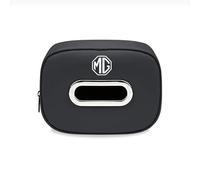 1 Pièce Boîte à Mouchoirs Voiture pour MG MG3 4 5 6 2013-2024, Distributeur Papier Siège Arrière Étui Cuir Support Rangement Accoudoir Premium Noir