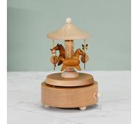 1 pièce Boîte à musique carrée pivotante avec huit mélodies, il faut appuyer sur l'interrupteur et faire tourner le mécanisme inférieur. Meilleurs cadeaux Taille UniqueAnimal,Cartoonbois