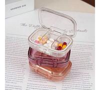 1 pièce Boîte à pilules hebdomadaire portable, boîte à pilules compacte étanche pour le stockage de médicaments bleu,noir,Blanc,Noir 2 pièces,Blanc 2 pièces,noir + blanc,orange,Blanc + bleu à quatre c