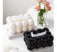 1 pièce Boîte de mouchoirs carrée à bulles créative, support pour salle de bain, coiffeuse et voiture 1 pièces noir,1 pièces blanc,1 pièces noir [avec pieds],1 pièces blanc [avec pieds]Polypropylène