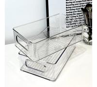 1 pièce Boîte de rangement cosmétique en plastique transparent exquise pour la table de maquillage. Organisateur de maquillage pour ombre à paupières, rouge à lèvres, parfum, masque facial, pinceaux. 