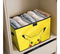 1 pièce - Boîte de rangement pliante en tissu non tissé Pokémon Pikachu, boîte de rangement, grande capacité, pliable, boîte de rangement pour armoire, boîte de rangement pliante, cadeau pour les fête