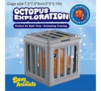1 pièce Boîte de rangement pour piscine en forme de poisson avec animal flottant, matériau ABS, accessoire de nettoyage de piscine, accessoire flottant pour piscine, collecteur de débris, panier d'écr