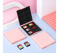 1 pièce Boîtier de rangement 12 fentes pour cartes de jeu Switch/Switch 2 (2025), compatible avec les cartes de jeu et micro SD, boîtier de stockage portable en coque dure avec doublure en silicone so