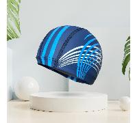 1 pièce Bonnet de bain professionnel imperméable en PU, design imprimé élégant, épais, doux, confortable et antidérapant. Équipement de sport de natation, accessoires de plage, flotteur de piscine Tai