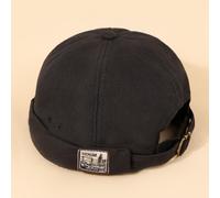 1 pièce Bonnet en tricot extensible pour l'automne et l'hiver, mode de rue, hip-hop, chapeau chaud avec étiquette de bandeau pour tenues d'hiver Taille UniquegraphiquePolyester