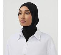 1 pièce Bonnet hijab, femmes Moyen-Orient arabe Dubaï turc couleur unie classique minimaliste décontracté élégant humble modal soie doux respirant confortable large bord 2-en-1 foulard turban bonnet h