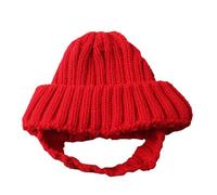(1 pièce) Bonnet tricoté chaud pour chiens et chats, parfait pour un costume d'hiver, un plaisir en plein air et un chapeau tricoté pour animal de compagnie, accessoire de costume élastique pour chiot