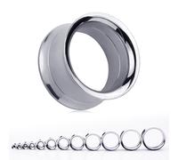 1 pièce Bouchon d'oreille en acier inoxydable à visser, piercing de chair et dilatateur de bouchon 12mm,14mm,16mm,18mm,20mm,22mm,10.0mm,8.0mm,6.0mm,4.0mm,25mmAcier inoxydable