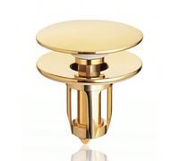 1 pièce Bouchon universel pour lavabo de salle de bain, passoire de vidage de lavabo de salle de bain pleine taille, filtre de vidange d'évier anti-bouchage avec capteur de cheveux (doré), accessoires
