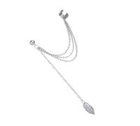 1 Pièce Boucles Oreilles Clip pour Design Original de Couleur Argentée Accessoire de Mode Élégant pour Occasions Décontractées