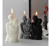 1 pièce Bougie câlin faite à la main, convient comme cadeau de mariage, de fête, de la Saint-Valentin, bougie parfumée pour une atmosphère romantique pour la photographie, la décoration de la chambre,