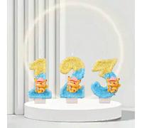 1 pièce Bougie Pikachu jaune brillant Pokémon, Numéros de 0 à 9 de votre choix - Parfait pour les décorations de gâteau d'anniversaire, d'anniversaire et de fête, fournitures de décoration d'ambiance