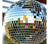 1 pièce - Boule à facettes en verre de 4/5/6 pouces avec pendentifs de boules à facettes de différentes tailles, idéale pour la décoration de fête, soirée, boule disco. Convient pour DJ, club, scène, 