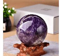 1 pièce Boule d'améthyste naturelle, boule d'améthyste de haute qualité, cristal d'énergie de guérison pour la guérison des chakras, la pratique du reiki, la méditation, la sorcellerie - beau décor de