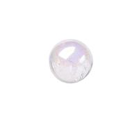 1 pièce boule de cristal d'aura naturelle colorée en pierre de quartz transparent ornements de minerai électroplaqué s cadeau de bricolage ZoCzkgzd (couleur : 17-23 mm, taille : 2 pièces)