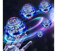 1 pièce Boule de lévitation intelligente rotative UFO, disque volant tournoyant magique, gyroscope lumineux pour les doigts, disque de vol magique futuriste, cadeau de fantaisie bleu,rouge,Boule volan