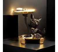 1 pièce Bouledogue français, objet décoratif de collection, œuvre d'art en résine pour étagère, décoration de maison, salon, bureau, Cabinet, bureau, entrée, meilleur cadeau pour la Saint-Valentin, No