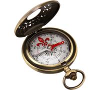 1 Pièce Boussole Randonnée Outil Camping Laiton Résistant Aux Chocs & Étanche, Instrument De Navigation Militaire Pour Plein Air, Pour Camping, Chasse, Escalade - Boîtier Métallique Robuste